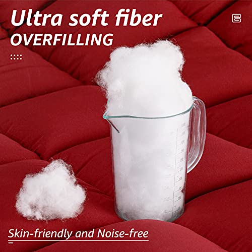 All Season King Size Bed Comforter (Red / King（90*102）)