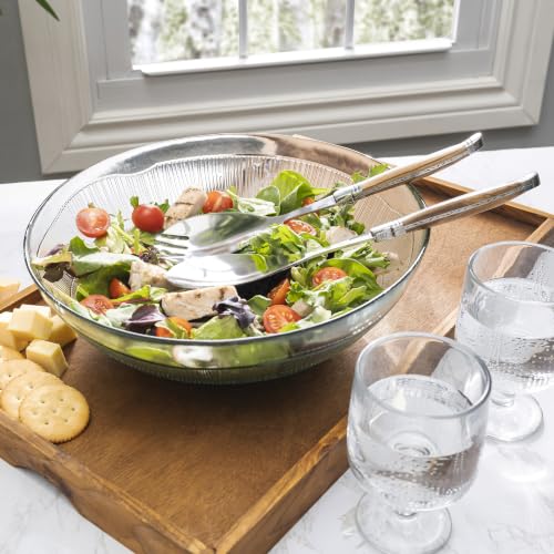 Laguiole 2 Piece Olive Wood Salad Server Set (Olive Wood)