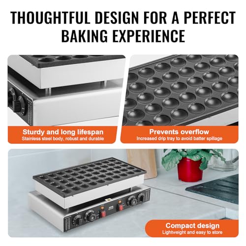 110V Mini Dutch Pancake Baker (50 Pcs)