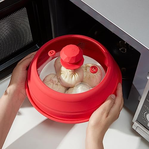 Microwave Splatter Silicone Cover Collapsible