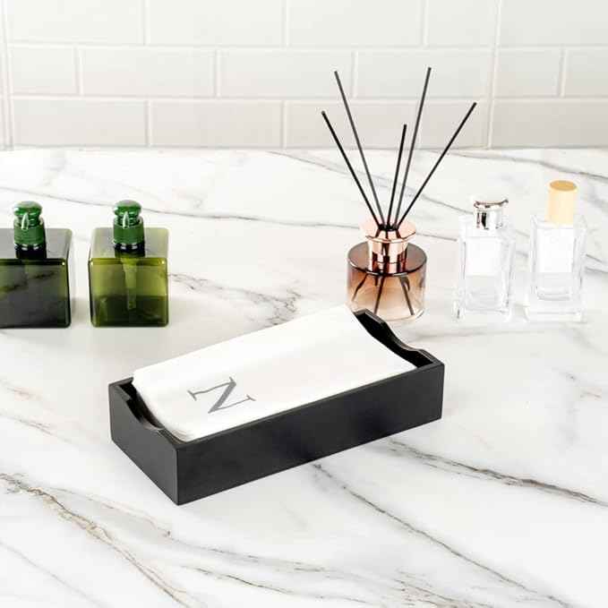 Luxenap 15.8 X 7.9 Inch Linen-Feel Guest Towels, 2000 Lettered Hand Towels - Silver Letter 'N', Sans Serif Font, White Paper Dinner Napkins, airlaid, For Restrooms And Tables - Restaurantware