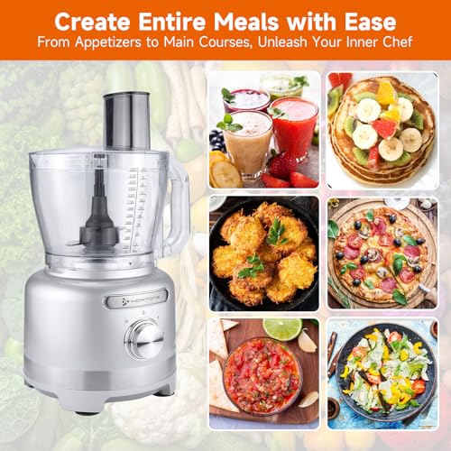 16 Cup Food Processor Large 9 (Silver)