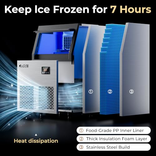 Commercial Ice Maker Machine (100lbs/24H / Commercial Ice Maker-Black)