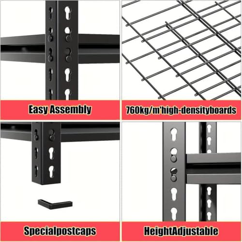 5 Tier Heavy Duty Garage Shelving (5T 28" W x 12" D x 60''H)