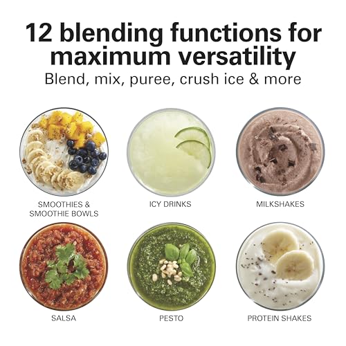 Power Elite Blender For Smoothies With Wave Action System (Gray / 40 Oz. Glass Jar (Pack of 1))