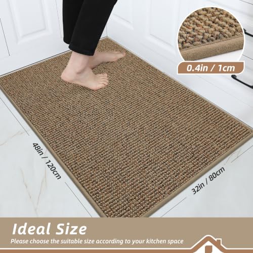 Kitchen Rugs 32"x48" (Taupe / 32" X 48" (Rectangular))