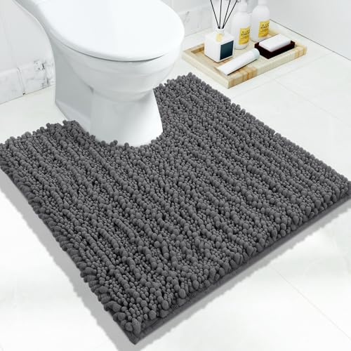 Toilet Rug U Shaped Washable 24x24 Inch