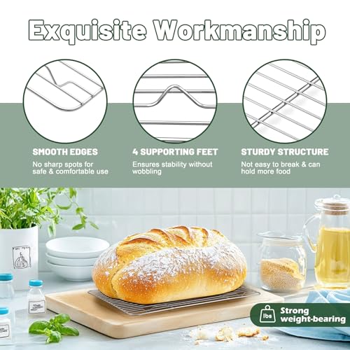 Cooling Rack 15.3” x 11.1” Stainless Steel Wire Baking Rack (15.3"*11.1")