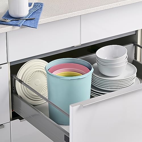 Heritage 10 Piece Pastel Tall Canister Set (5 Tall Canister Set - Heritage Multicolor)