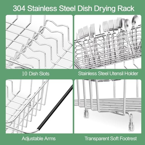 Large Sink Dish Drying Rack (Large【14.96''*12.6''*5.87''】)