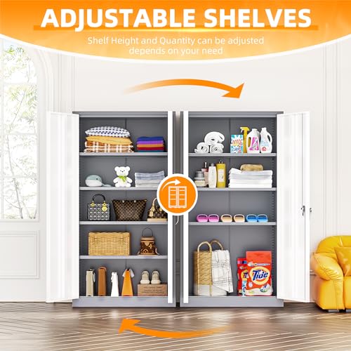 Metal Garage Storage Cabinet (New Grey / 72")