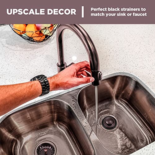 3 Pcs Sink Plug Stopper Disposal Drain Strainer (Oil Rubbed Bronze)