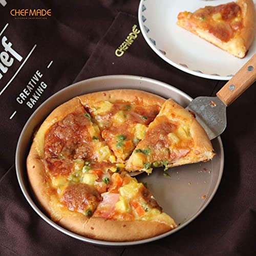 Pizza Pan, 10-Inch Non-Stick Pancake Bakeware for Oven Baking (Champagne Gold)