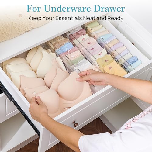 18 Pack Drawer Dividers for Clothes (18 Count)