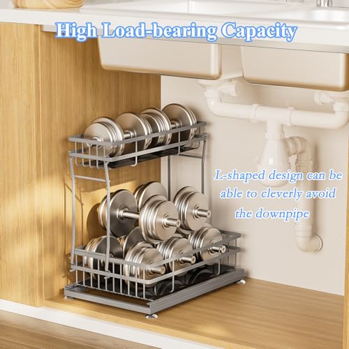 1 Pack Under Sink Organizers and Storage (Grey / 1 Pack)