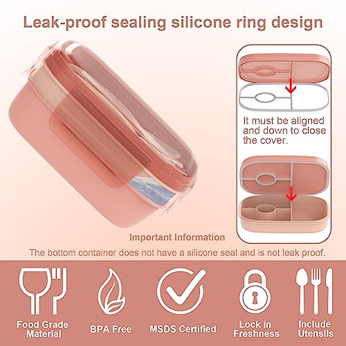 Leakproof Bento Box & Insulated Lunch Bag Set for School and Work