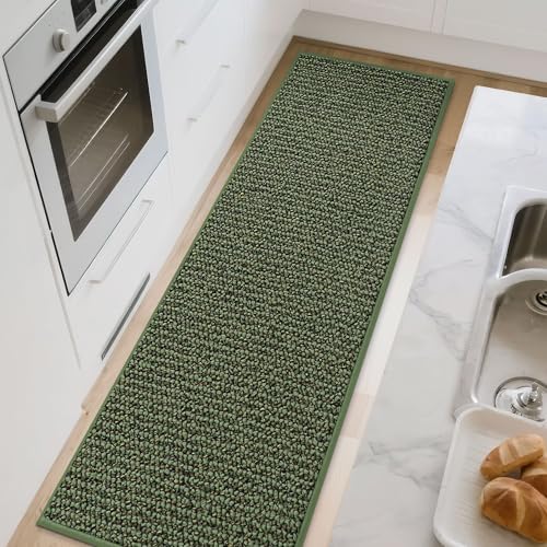 Kitchen Runner Rugs 31"x96" (Green / 31" X 96" (Rectangular))