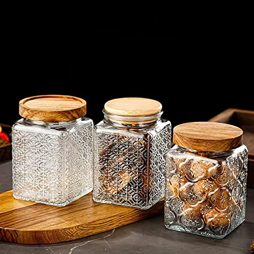 Vintage Glass Airtight Storage Jar Set of 4