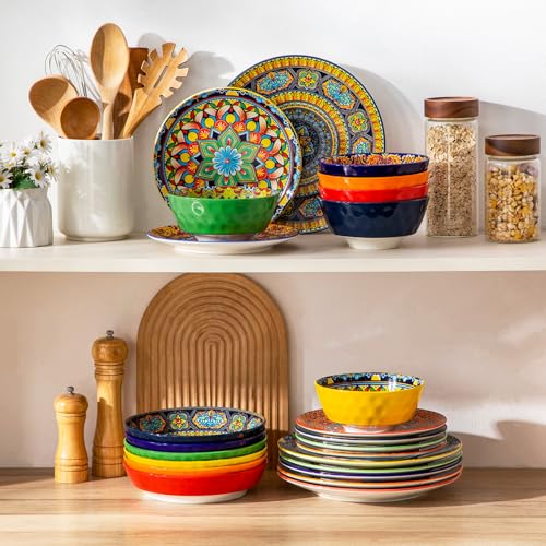 24 Pieces Plates and Bowls Set (Service for 6 (24 PCS))