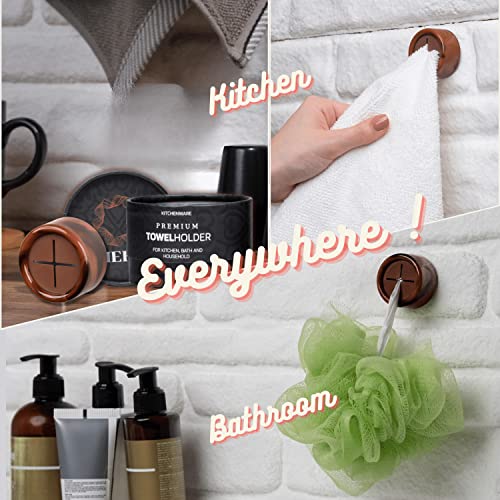 Towel Holder 8 Pack (8 Pack / Chocolate Brown)
