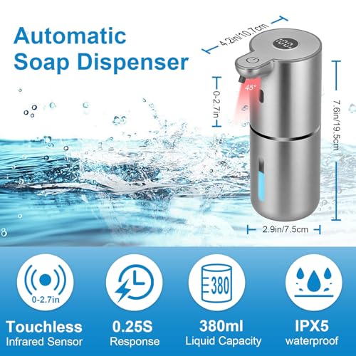 Automatic Liquid Soap Dispenser Touchless (Silver / Liquid)