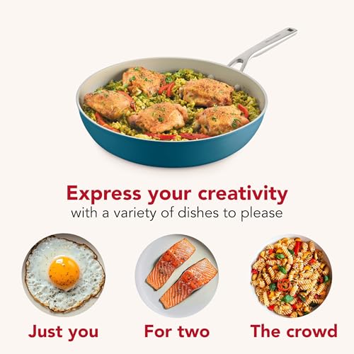 Hard Anodized Ceramic Induction Pots and Pans (Agave / 10 Piece Cookware Set)