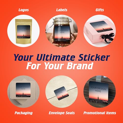 100 Custom Vinyl Stickers (100 Count)