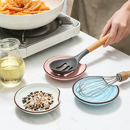 4.6 Inch Ceramic Spoon Rest for Stove Top (Gradient Color)