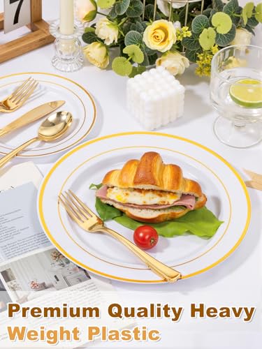 300PCS Gold Plastic Forks (Gold / 300)
