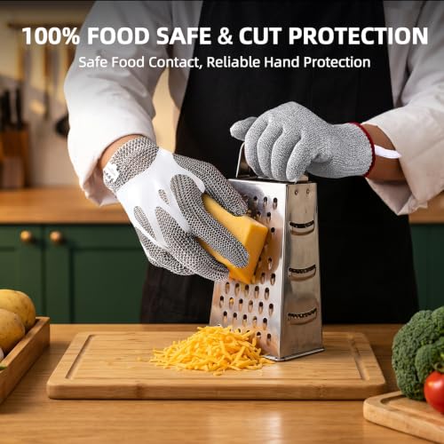 Steel. Fine. No Cuts. Food Grade Cut Resistant Glove (Small)