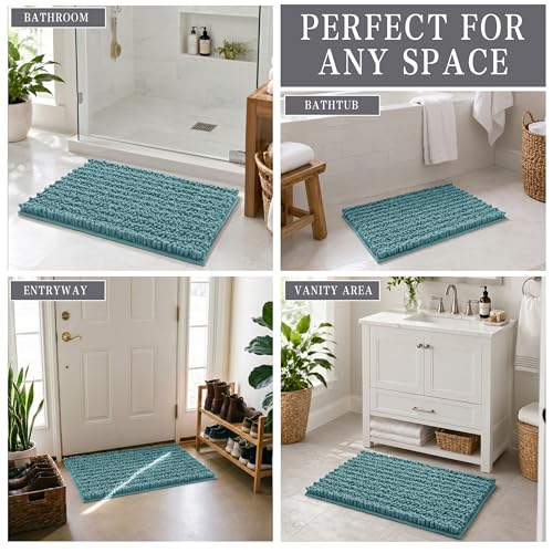 Bathroom Rugs Non Slip Washable 24x17 Inch