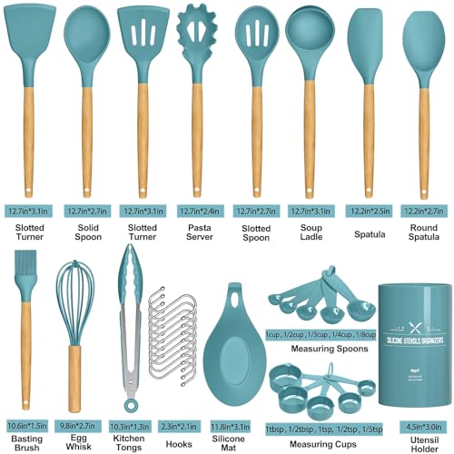 Kitchen Cooking Utensils Set (Dark Blue)
