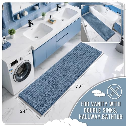 Bathroom Runner Rug 70x24 Inch