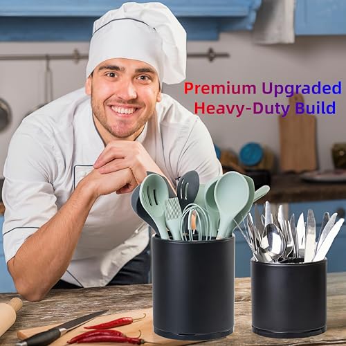 Kitchen Utensil Holder (Large & Medium / black)