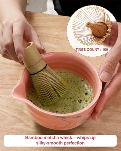 Matcha Set Japanese Matcha Kit Set 7 (Hot Pink)