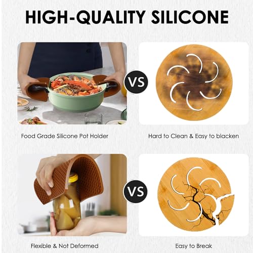 4 Pack Silicone Trivet Mats (4 Count)