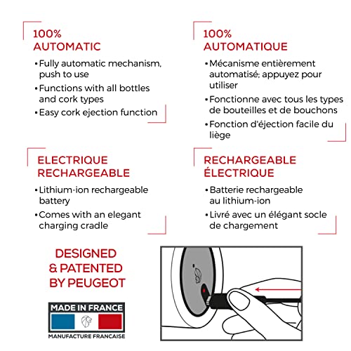 Elis Touch Rechargeable Electric Corkscrew (Medium / Stainless Steel)