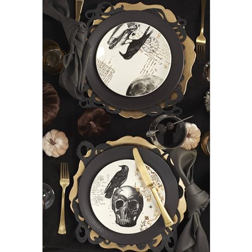 895246 Lx Collective Black Dinner Plates (6.30 LB / Dinner Plates, Set of 4)
