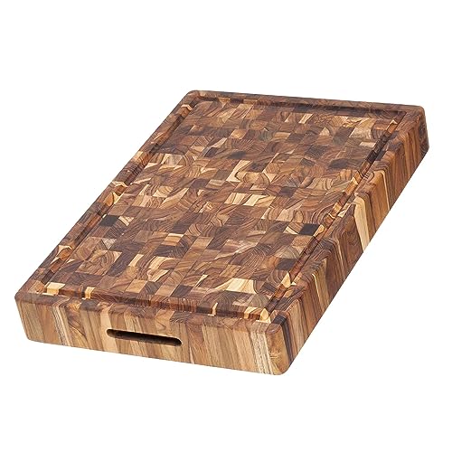 Butcher Block Carving Board (With Juice Groove / Large (20 inch x 14 inch x 2.5 inch))