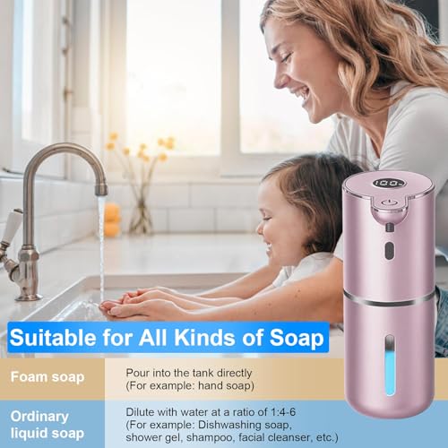 Automatic Foaming Soap Dispenser Touchless (Rose Gold / Foam)