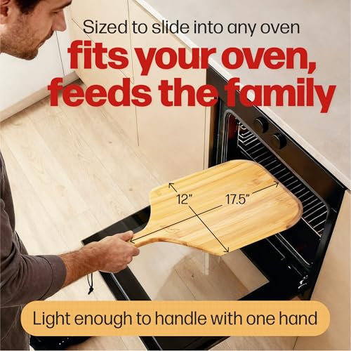 Bamboo Wooden Pizza Peel (Brown)