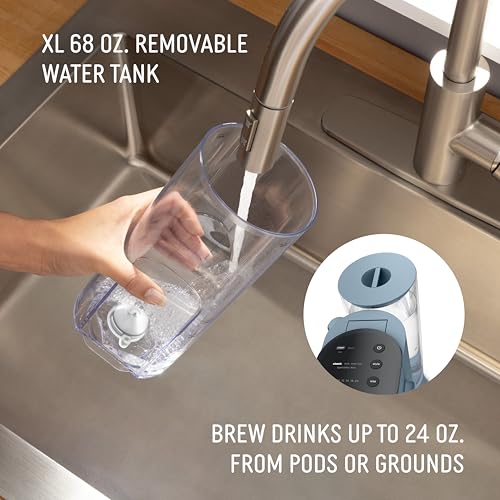 Pod & Grounds XL Coffee Maker (XL-Denim Blue)