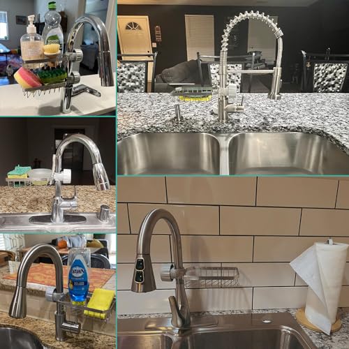 Sponge Holder Over Faucet Kitchen Sink Caddy Organizer
