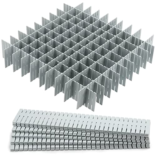 40Pcs Drawer Dividers (Grey)