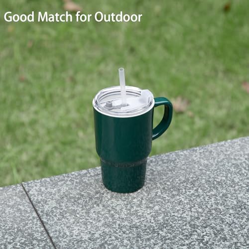 Sweejar Ceramic Tea Cup with Lid (Jade / Travel Cup(16 Fl Oz))