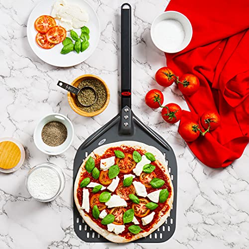 14" Aluminium Pizza Peel (14" Black/Red)