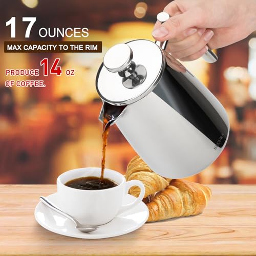 French Press Coffee Maker (17-Ounce)