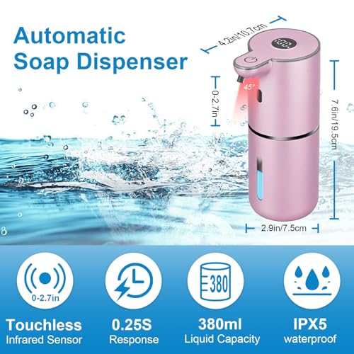 Automatic Foaming Soap Dispenser Touchless (Rose Gold / Foam)