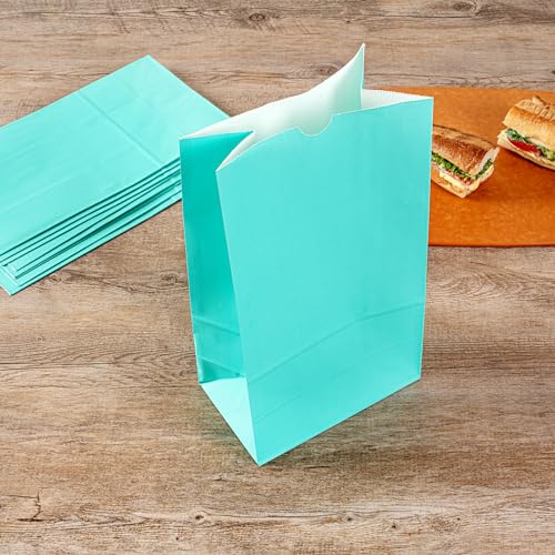Turquoise Paper Bag (12 lb / Turquoise)
