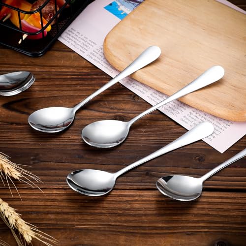 100 Pcs Soup Spoons Bulk